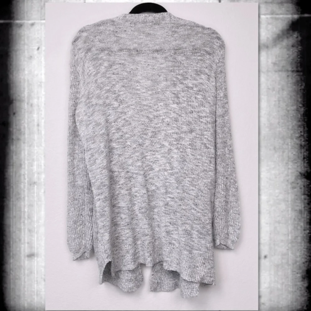 MADEWELL MARLED GREY SLOUCHY CARDIGAN SMALL